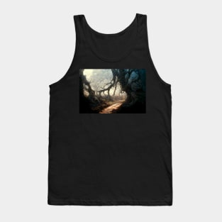 Down the Rabbit Hole Forest Landscape Tank Top